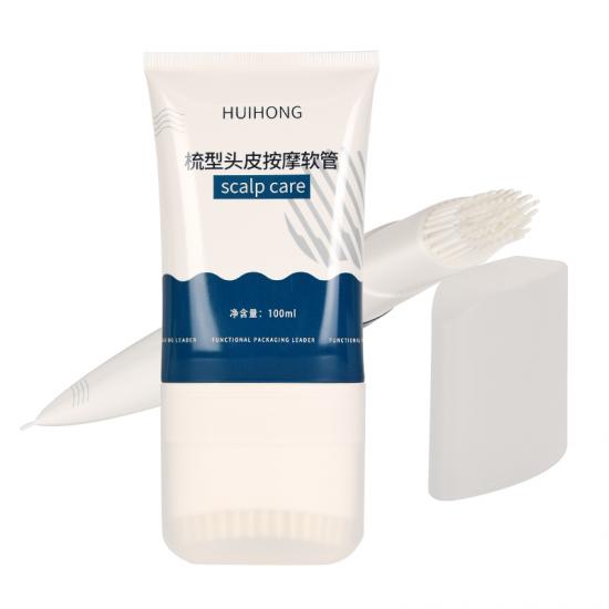 D55 Hair Scalp Care Serum Package Plastic Tube With Comb Applicator