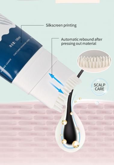 D55 Hair Scalp Care Serum Package Plastic Tube With Comb Applicator