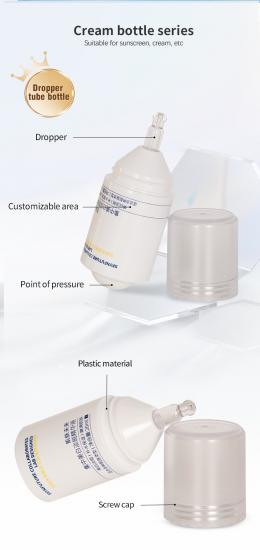 20ml New Plastic PETG Dropper Bottle For Serum Essence Package