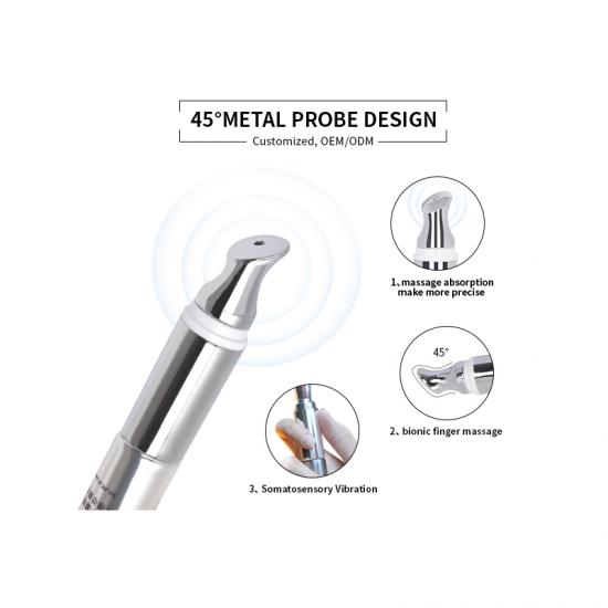 20ml Massage Applicator Squeeze Zinc Alloy Metal Vibrating Soft Plastic Eye Cream Tube