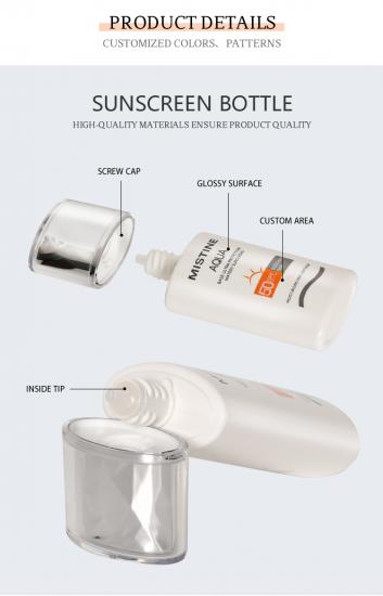 Customized Color 30ml 40ml 50ml EVOH Plastic Sunscreen Bottle